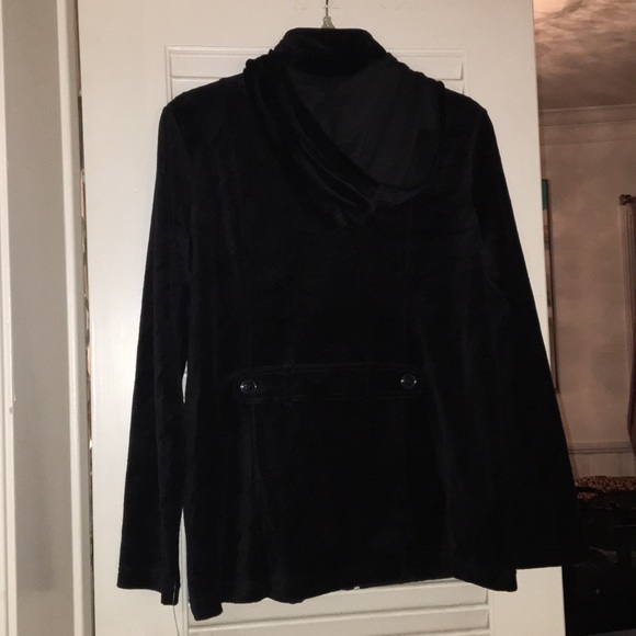 Velour Zip Up Hoodie - Picture 3 of 5